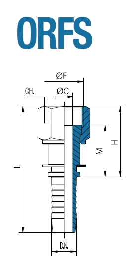 Фитинг  ORFS 9/16"-18 06