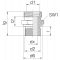 Соединение штуцерное 24-SDS-L10-G1/8B
