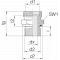 Соединение штуцерное 24-SDS-L10-G1/2E